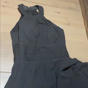 Black chiffon dress